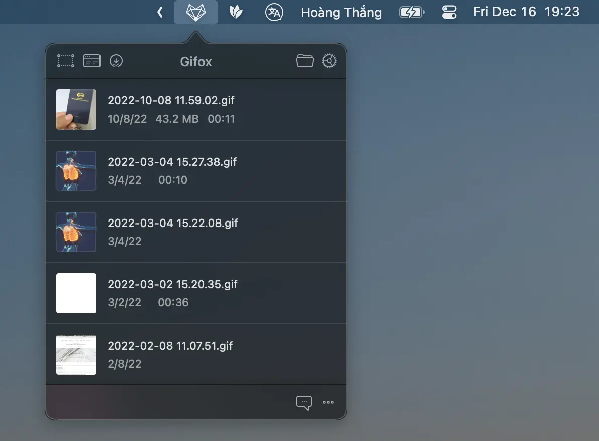 Gifox - Tạo ảnh gif nhanh Gifox