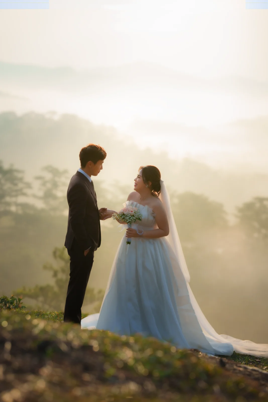 The moment before the kiss