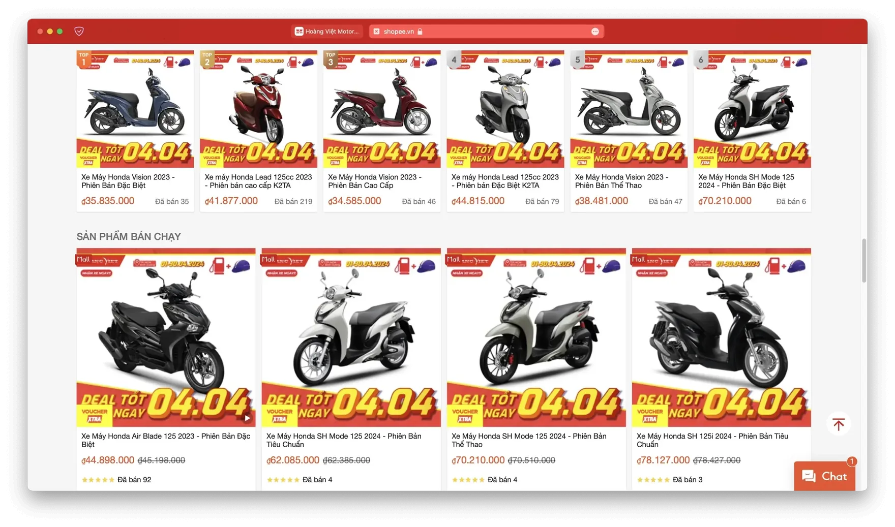 Vietnam's first ecommerce motorbike store