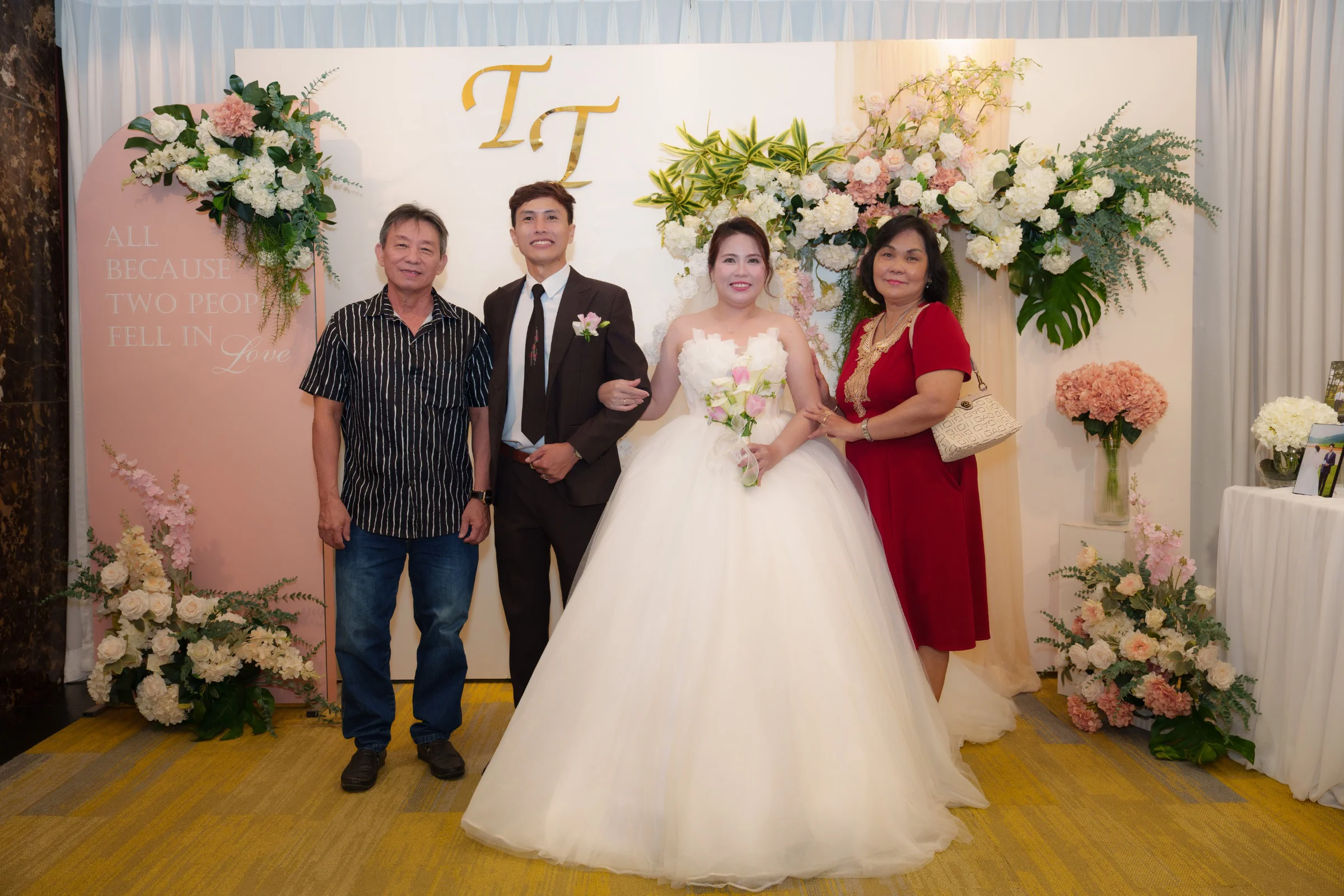 Still smiling after all the photos