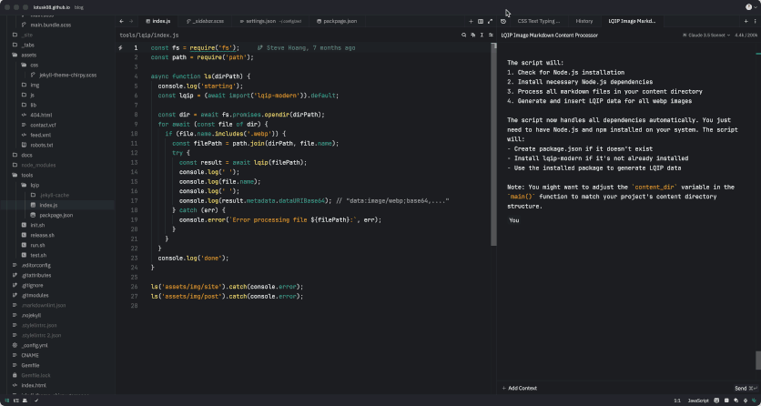 Claude - AI support to code