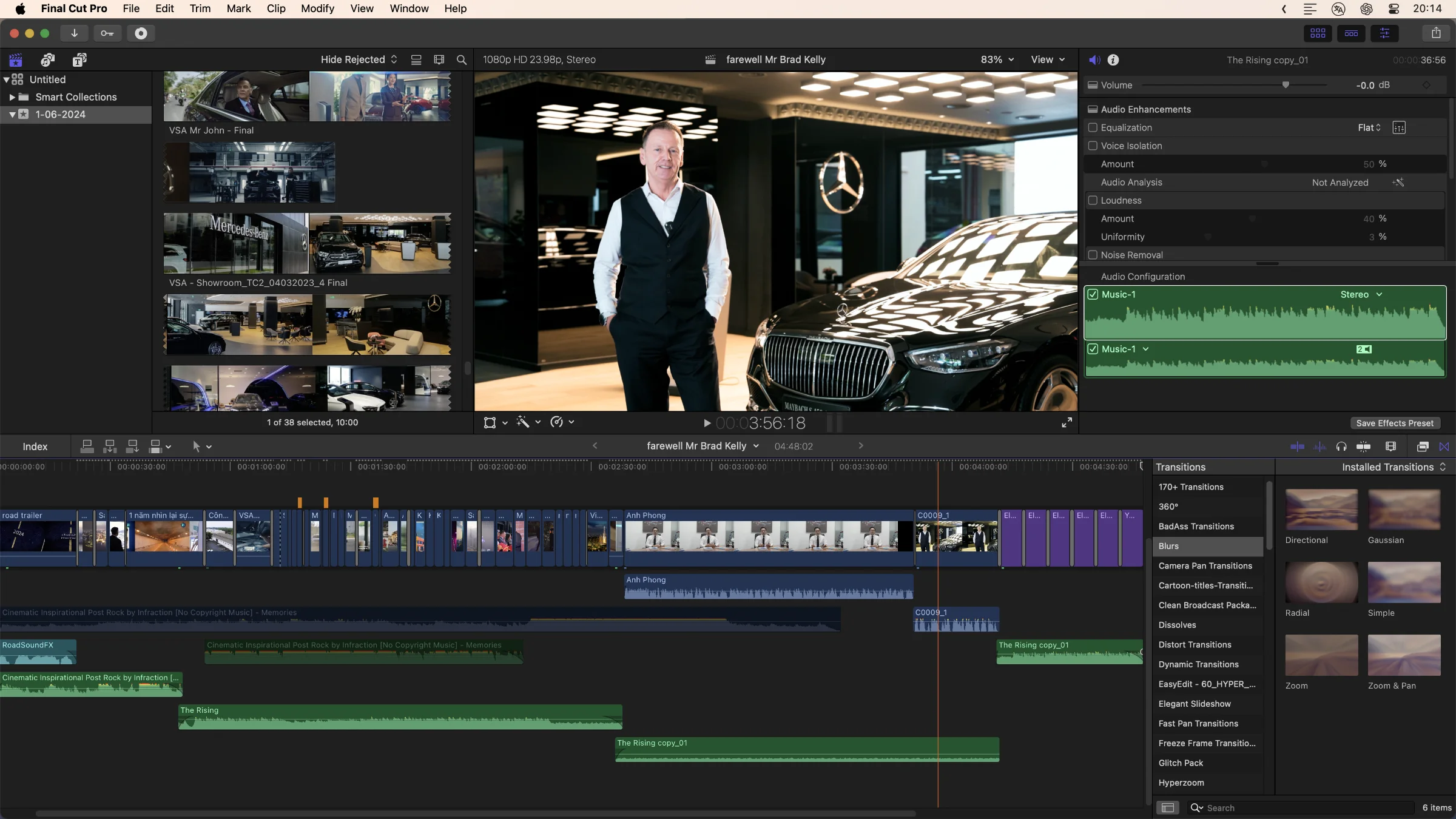 You can see John in this picture Working on Finalcutpro