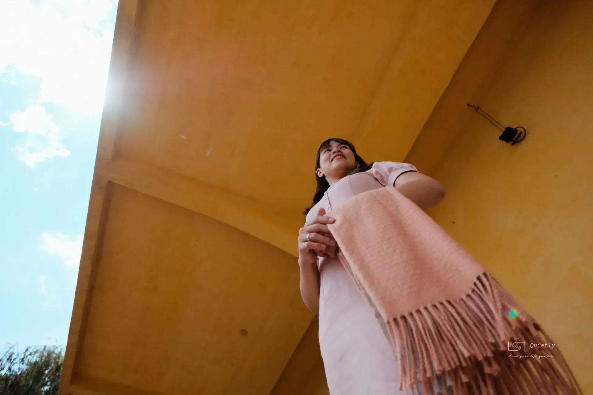 Pink scarf